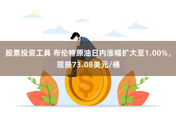 股票投资工具 布伦特原油日内涨幅扩大至1.00%，现报73.08美元/桶