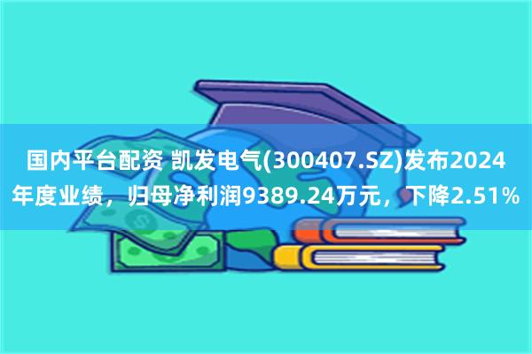 国内平台配资 凯发电气(300407.SZ)发布2024年度业绩，归母净利润9389.24万元，下降2.51%