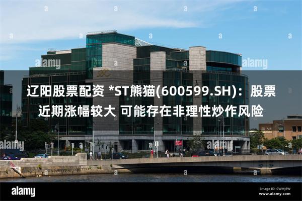 辽阳股票配资 *ST熊猫(600599.SH)：股票近期涨幅较大 可能存在非理性炒作风险